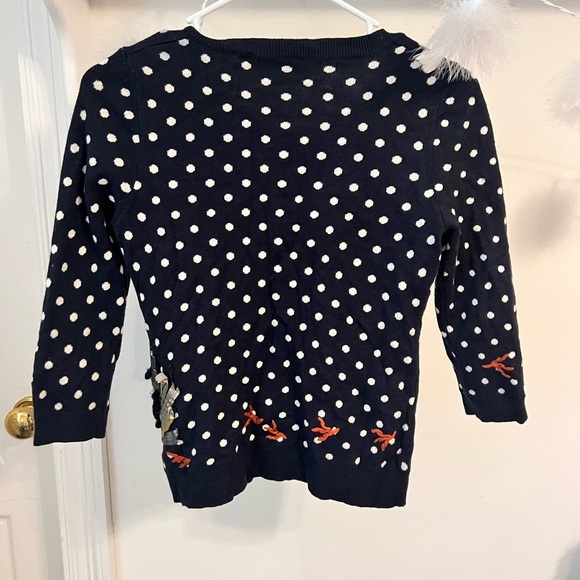 FINAL PRICE Anthropologie Charlie and Robin Snowbird Polka Dot Cardigan - Picture 7 of 15